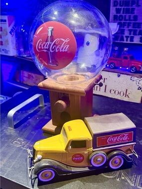 Coca Cola glass globe vintage peanut & Yellow Die-Cast Vintage lot